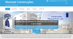 Desktop Screenshot of momateconstrucoes.com