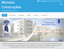 Tablet Screenshot of momateconstrucoes.com